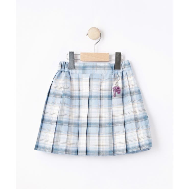 サックスブルー(290) | 【100-150cm】ラメプリーツスカート | SHOO・LA・RUE