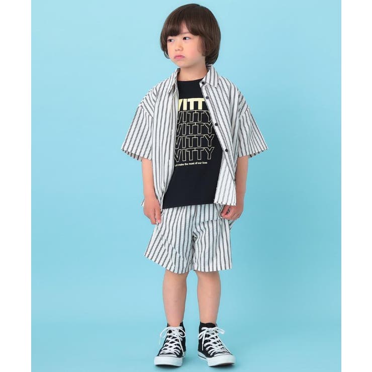 【110-140cm】サッカーストライプハーフパンツ | SHOO・LA・RUE | 詳細画像15 