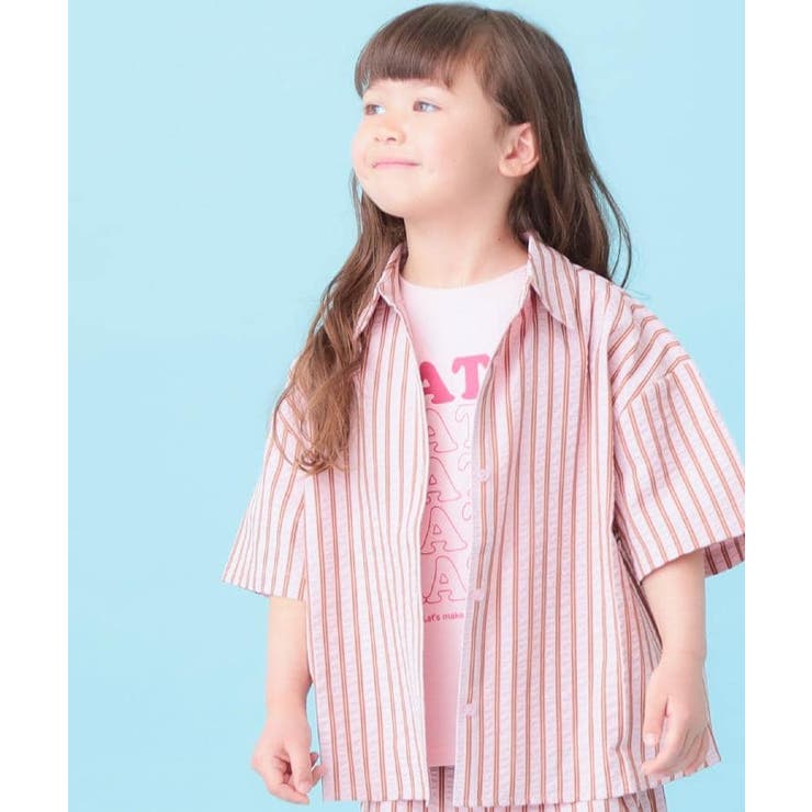 【セットアップ可能/親子リンク】サッカーストライプシャツ | SHOO・LA・RUE | 詳細画像10 