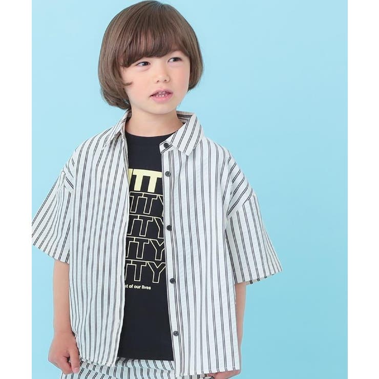 【セットアップ可能/親子リンク】サッカーストライプシャツ | SHOO・LA・RUE | 詳細画像11 