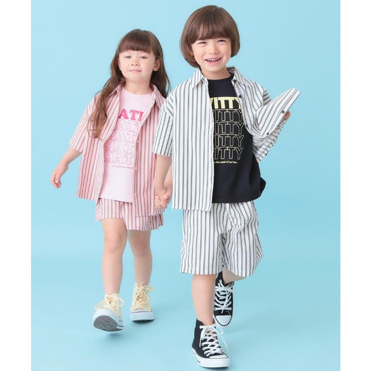 【セットアップ可能/親子リンク】サッカーストライプシャツ | SHOO・LA・RUE | 詳細画像13 