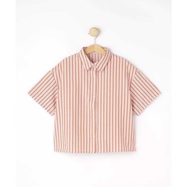 ライトピンク(370) | 【セットアップ可能/親子リンク】サッカーストライプシャツ | SHOO・LA・RUE