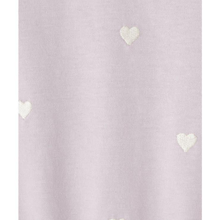 【100-150cm】裾フリルハート刺繍Tシャツ | SHOO・LA・RUE | 詳細画像8 