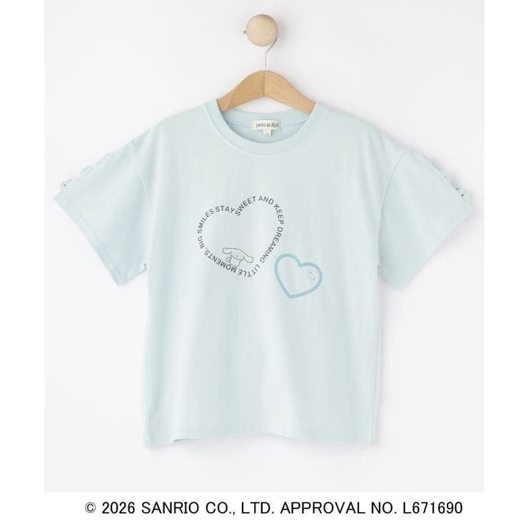 【サンリオキャラクターズ】レースアップデザインTシャツ | SHOO・LA・RUE | 詳細画像1 