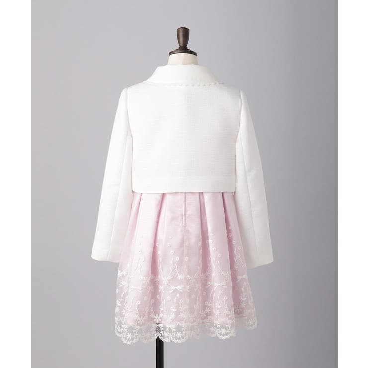 110-130cm/3点セット/セレモニー/入卒】レースワンピース[品番  