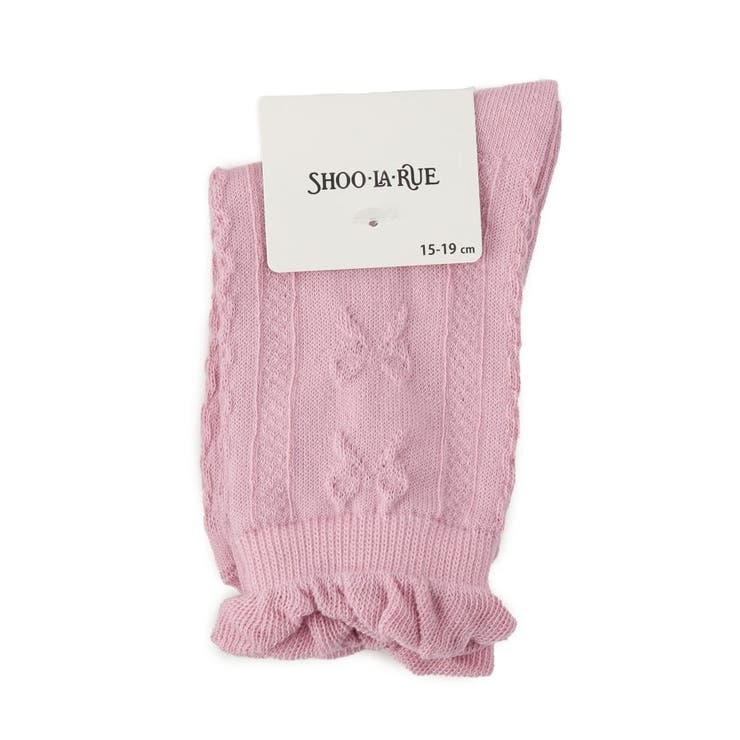 フロートリボン柄クルー丈ソックス | SHOO・LA・RUE | 詳細画像1 