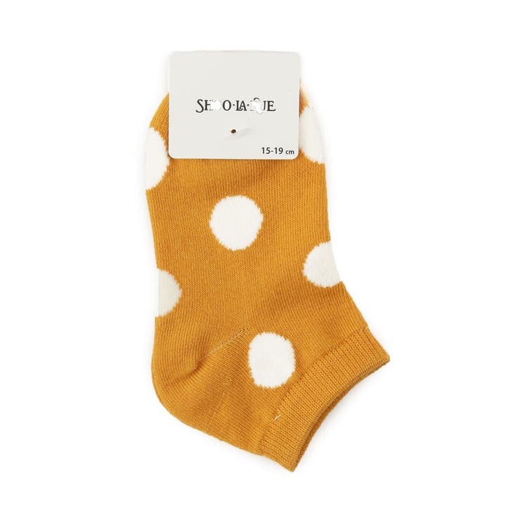 マスタード(133) | 大きめドットアンクル丈ソックス | SHOO・LA・RUE