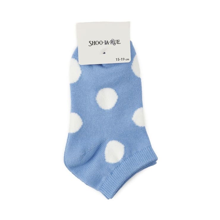 ブルー(191) | 大きめドットアンクル丈ソックス | SHOO・LA・RUE