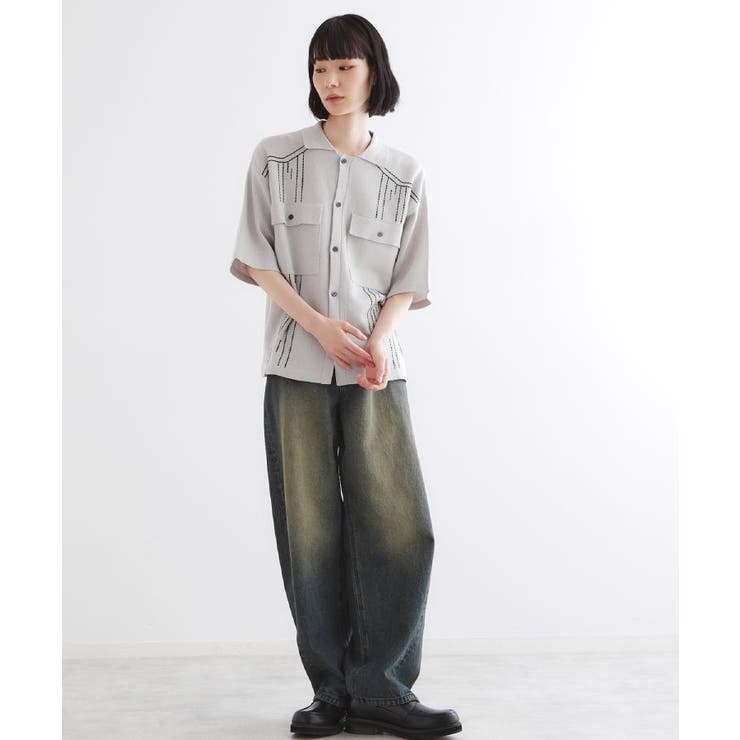 バレルシルエットパンツ（デニム＆カラーパンツ） | tk.TAKEO KIKUCHI | 詳細画像12 