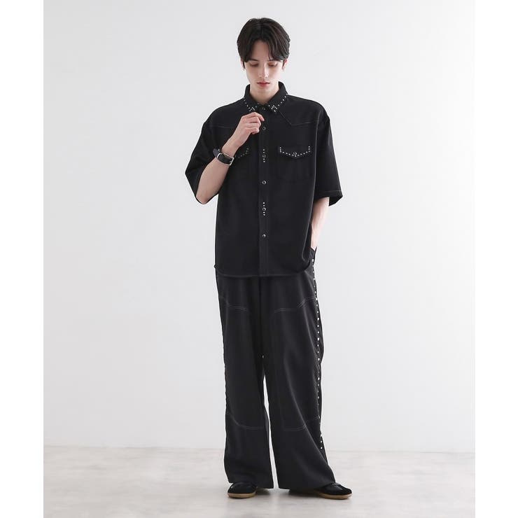 スタッズスラックス | tk.TAKEO KIKUCHI | 詳細画像4 