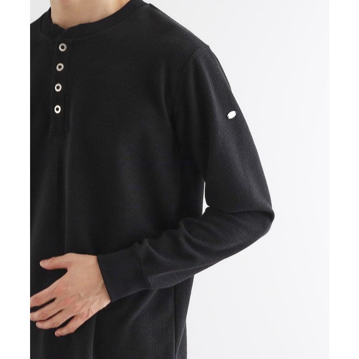 ワッフル＆スムースプレートヘンリーカットソー | tk.TAKEO KIKUCHI | 詳細画像14 