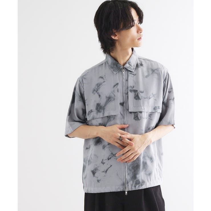 ブラープリントシャンブレーシャツアウター | tk.TAKEO KIKUCHI | 詳細画像2 