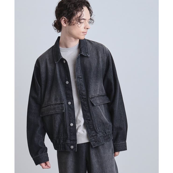 【上下2点セット】デニムブルゾン＋ワイドデニムパンツ | tk.TAKEO KIKUCHI | 詳細画像5 