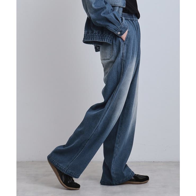 【上下2点セット】デニムブルゾン＋ワイドデニムパンツ | tk.TAKEO KIKUCHI | 詳細画像19 