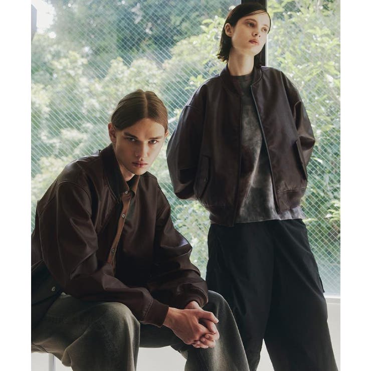 ブラウン(143) | シンセティックレザー MA－1 | tk.TAKEO KIKUCHI