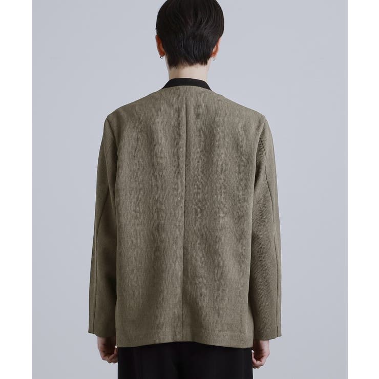 【セットアップ対応】テッククレープノーカラージャケット | tk.TAKEO KIKUCHI | 詳細画像16 