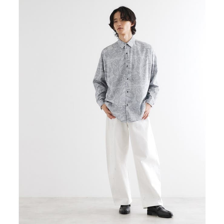 【ネクタイ付】チェックオンペイズリージャカードシャツ | tk.TAKEO KIKUCHI | 詳細画像6 