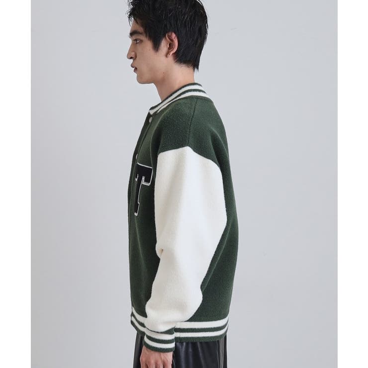 ダブルジャカードニットスタジャン | tk.TAKEO KIKUCHI | 詳細画像11 