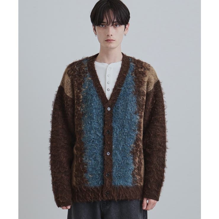 ボールドストライプシャギーニットVカーディガン | tk.TAKEO KIKUCHI | 詳細画像29 