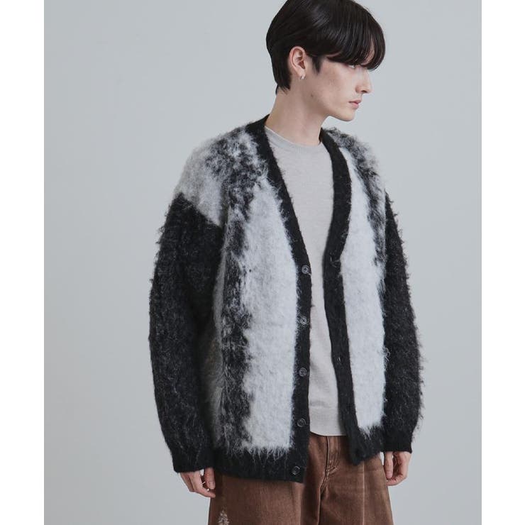 ボールドストライプシャギーニットVカーディガン | tk.TAKEO KIKUCHI | 詳細画像11 