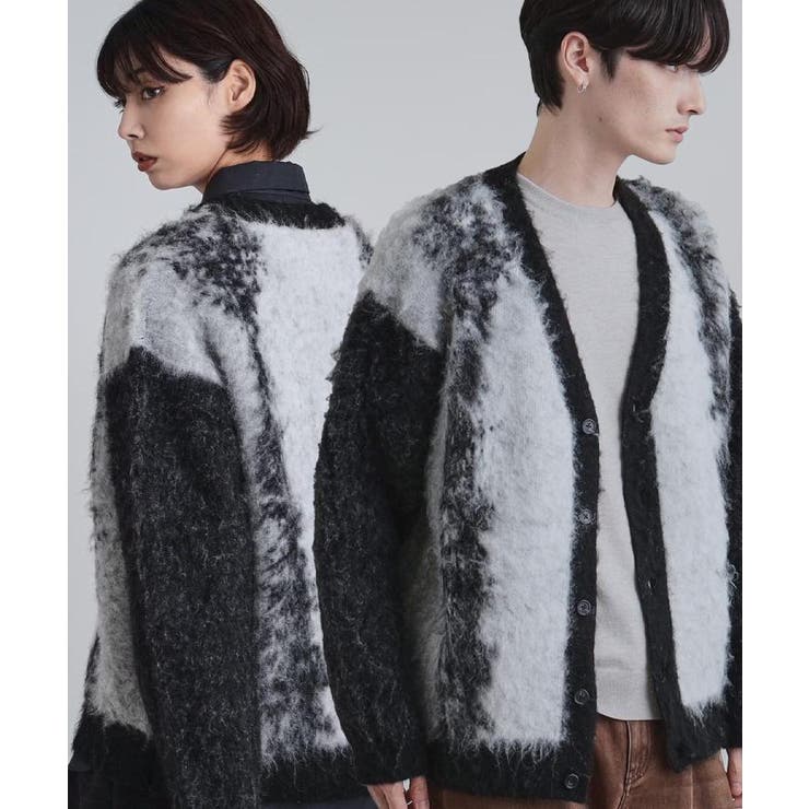 ボールドストライプシャギーニットVカーディガン | tk.TAKEO KIKUCHI | 詳細画像17 