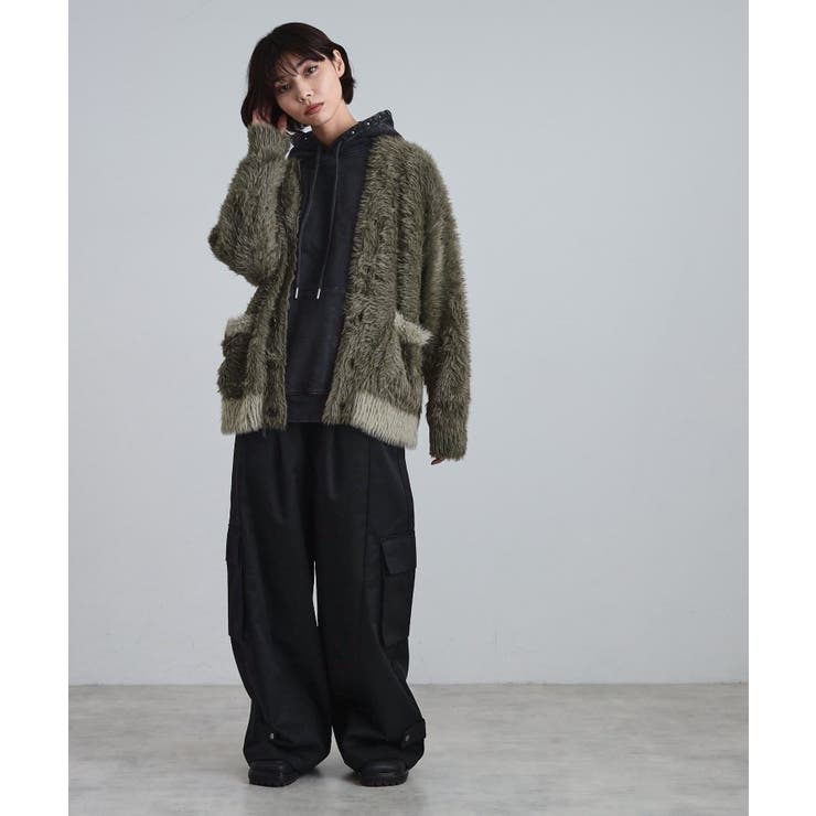 バイカラーフェザーニットカーディガン | tk.TAKEO KIKUCHI | 詳細画像23 