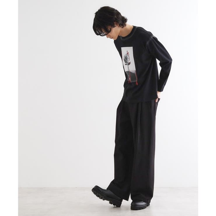 フラワーフォトエンブロヘビーウェイトスムースTシャツ | tk.TAKEO KIKUCHI | 詳細画像8 