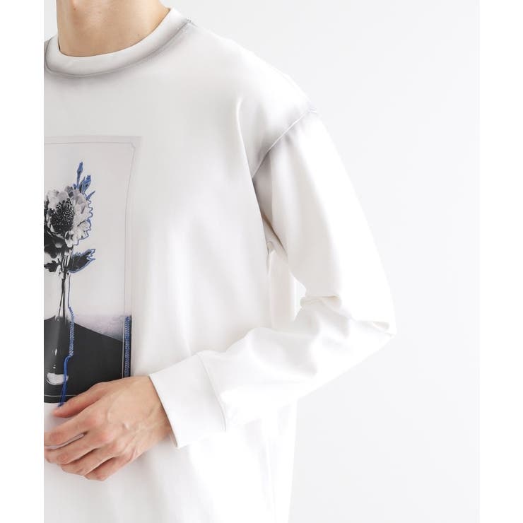 フラワーフォトエンブロヘビーウェイトスムースTシャツ | tk.TAKEO KIKUCHI | 詳細画像14 