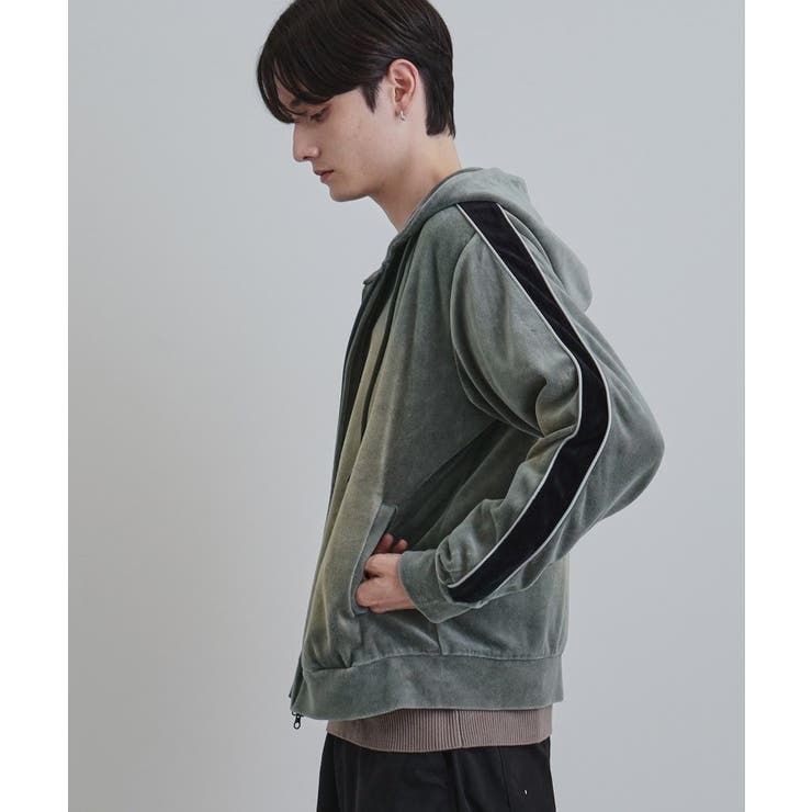 ヴィンテージライクベロアジップパーカー | tk.TAKEO KIKUCHI | 詳細画像3 