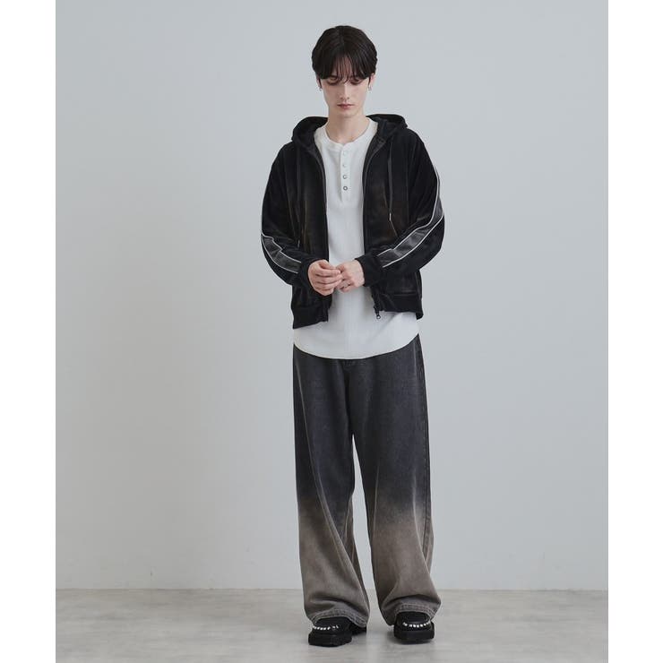 ヴィンテージライクベロアジップパーカー | tk.TAKEO KIKUCHI | 詳細画像12 