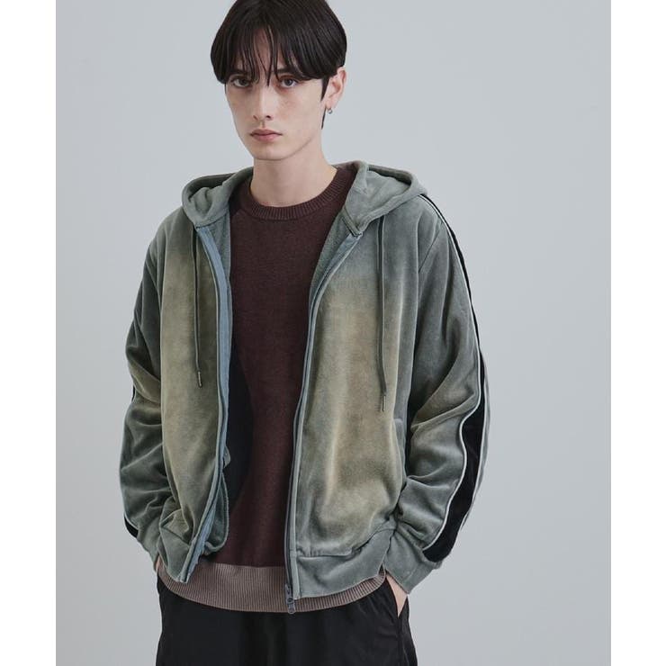 ヴィンテージライクベロアジップパーカー | tk.TAKEO KIKUCHI | 詳細画像2 