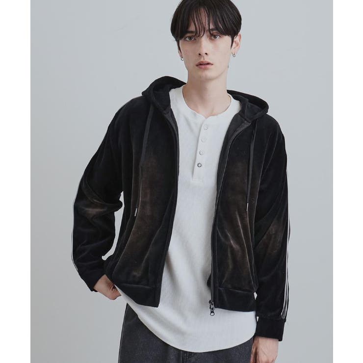 ヴィンテージライクベロアジップパーカー | tk.TAKEO KIKUCHI | 詳細画像10 