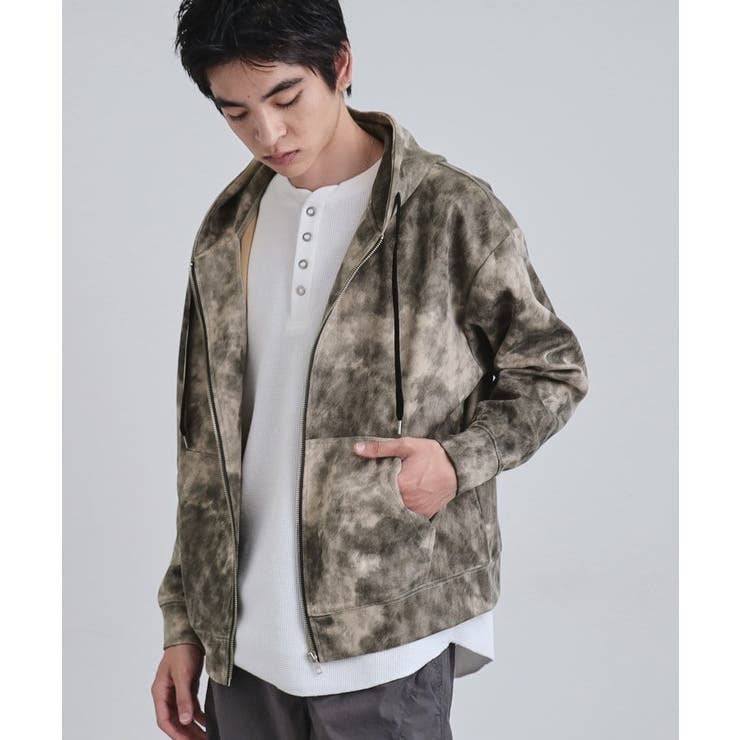 ヴィンテージライクプリント ジップパーカー | tk.TAKEO KIKUCHI | 詳細画像3 