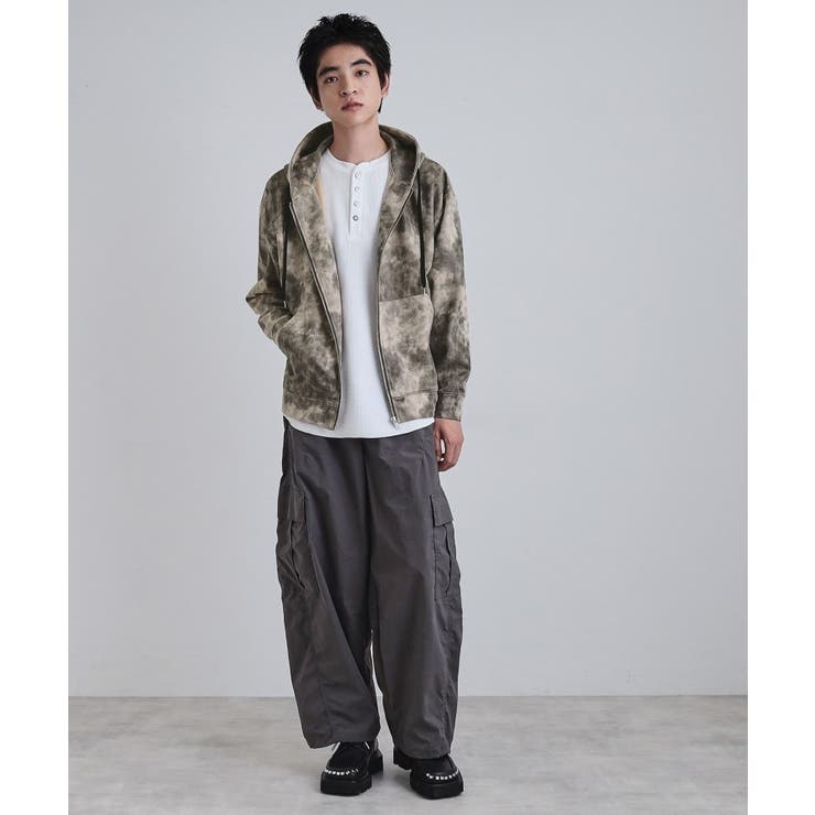 ヴィンテージライクプリント ジップパーカー | tk.TAKEO KIKUCHI | 詳細画像4 