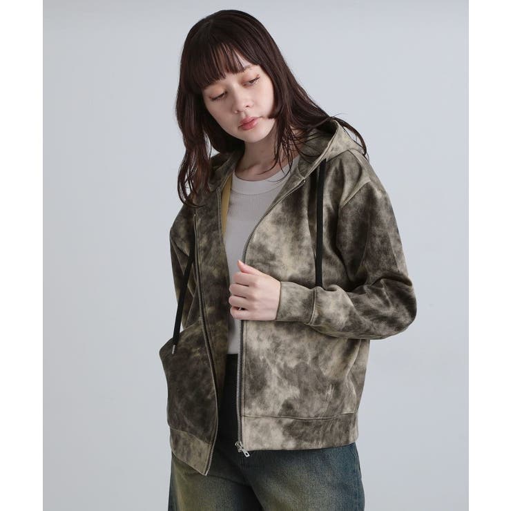 ヴィンテージライクプリント ジップパーカー | tk.TAKEO KIKUCHI | 詳細画像7 