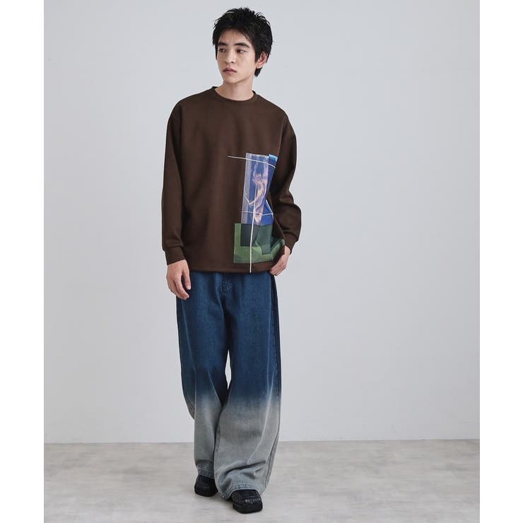 長袖 サイドスタックプリントカットソー | tk.TAKEO KIKUCHI | 詳細画像11 