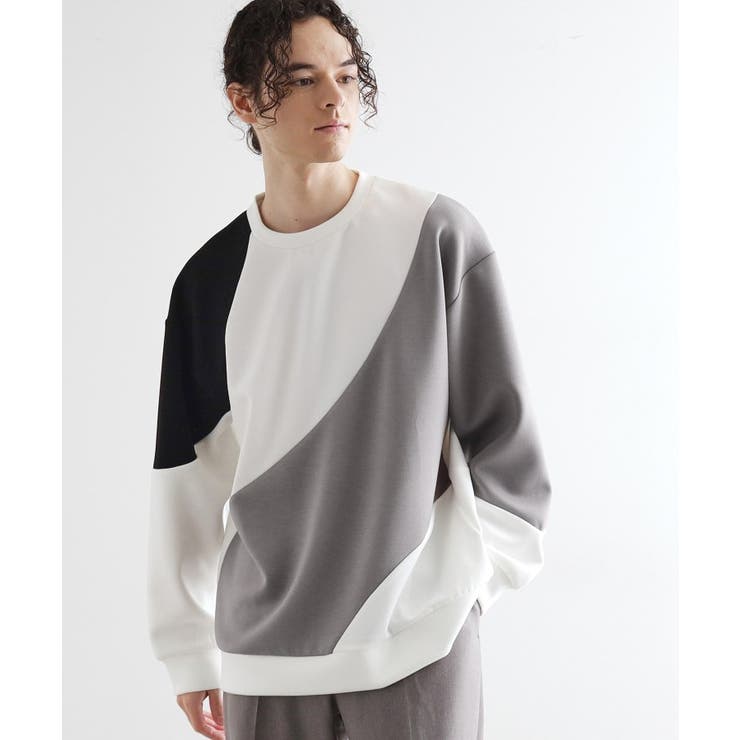 ヘリンボーンカーブスイッチカットソー | tk.TAKEO KIKUCHI | 詳細画像2 