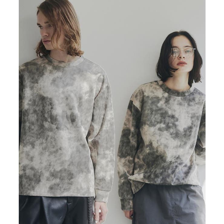 オフホワイト(003) | ヴィンテージライクプリント クルーネックカットソー | tk.TAKEO KIKUCHI