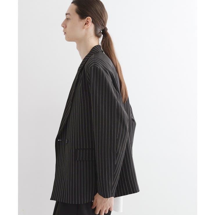 【セットアップ対応】ピンストライプルーズジャケット | tk.TAKEO KIKUCHI | 詳細画像6 