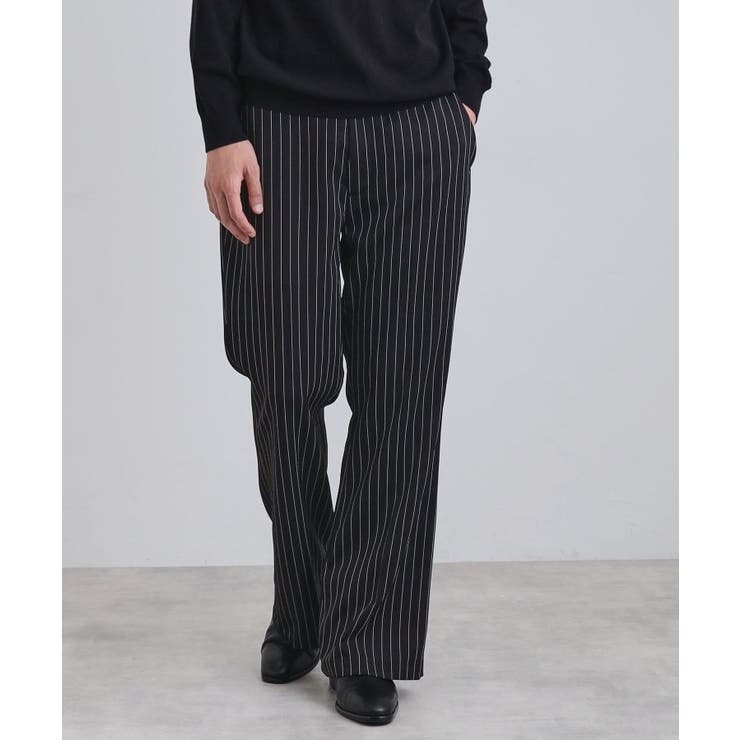 ブラック(319) | ピンストライプフレアスラックス | tk.TAKEO KIKUCHI