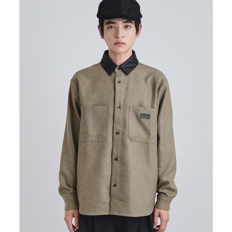 ヘリンボーンワーカーシャツ | tk.TAKEO KIKUCHI | 詳細画像16 