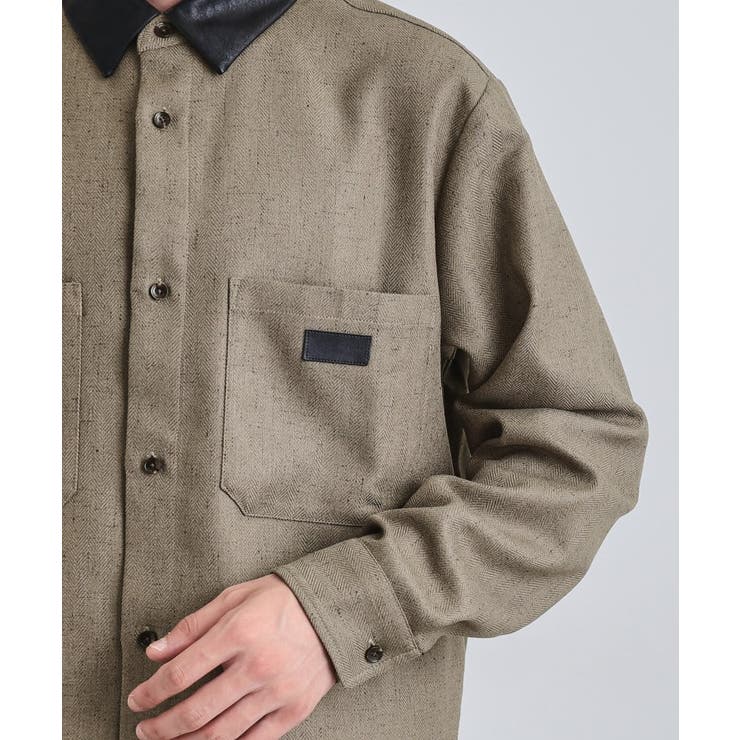 ヘリンボーンワーカーシャツ | tk.TAKEO KIKUCHI | 詳細画像20 