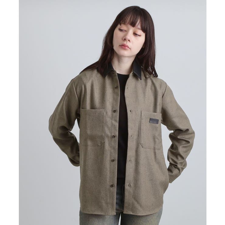 ヘリンボーンワーカーシャツ | tk.TAKEO KIKUCHI | 詳細画像12 