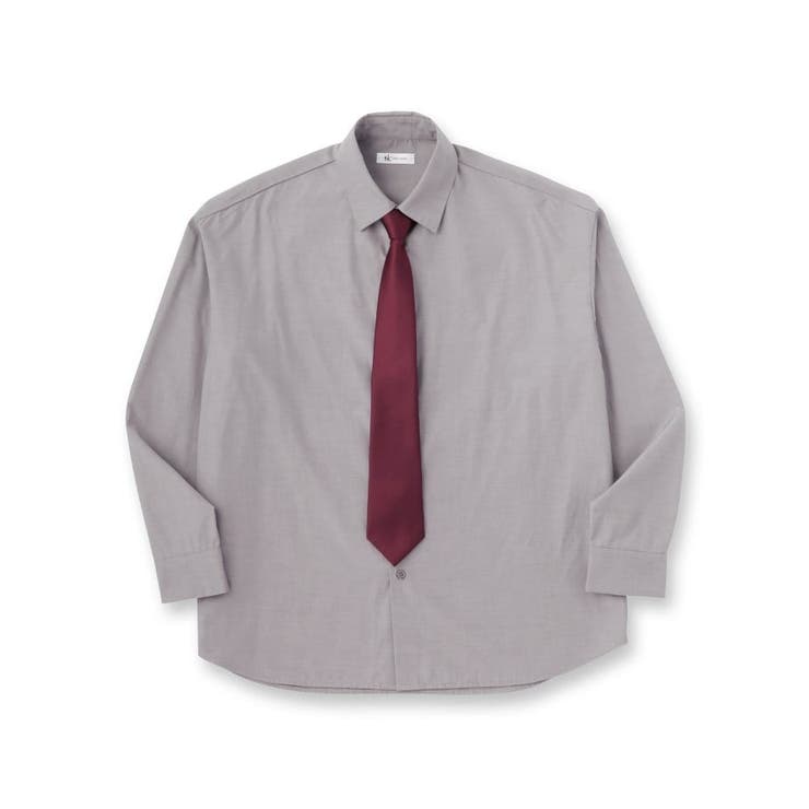 【ネクタイ付き】グランパシャツ | tk.TAKEO KIKUCHI | 詳細画像1 