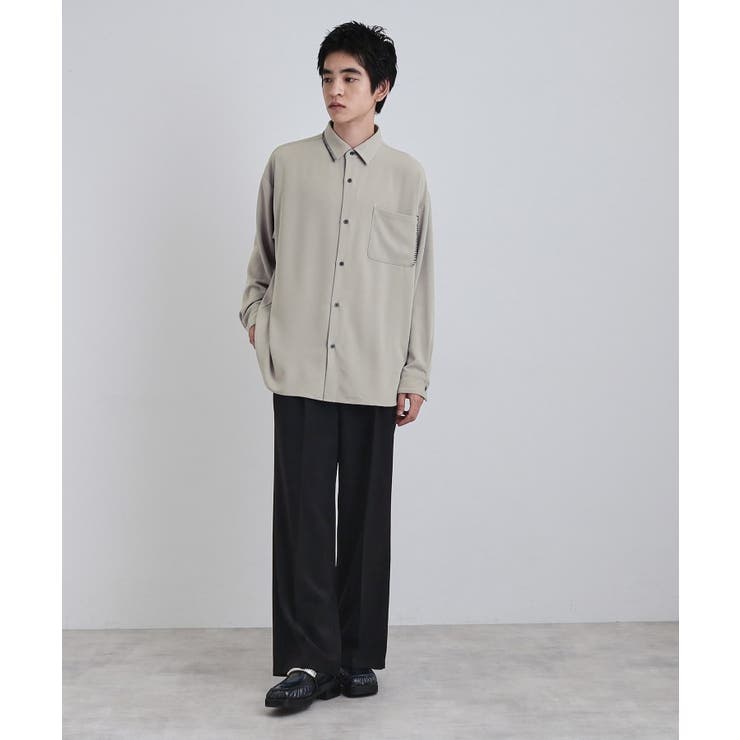 なめらかスエードタッチステッチシャツ | tk.TAKEO KIKUCHI | 詳細画像3 