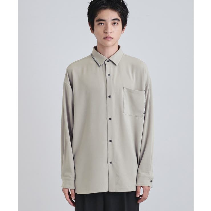 なめらかスエードタッチステッチシャツ | tk.TAKEO KIKUCHI | 詳細画像14 