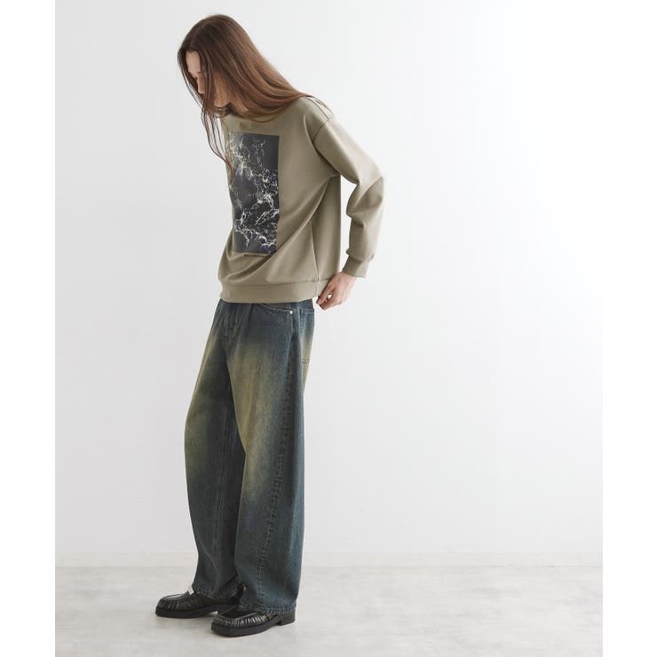 ライトニングウェーブダンボールスウェット | tk.TAKEO KIKUCHI | 詳細画像12 