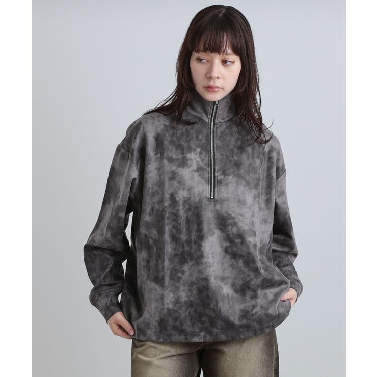 ヴィンテージライクプリント ハーフジッププルオーバー | tk.TAKEO KIKUCHI | 詳細画像18 