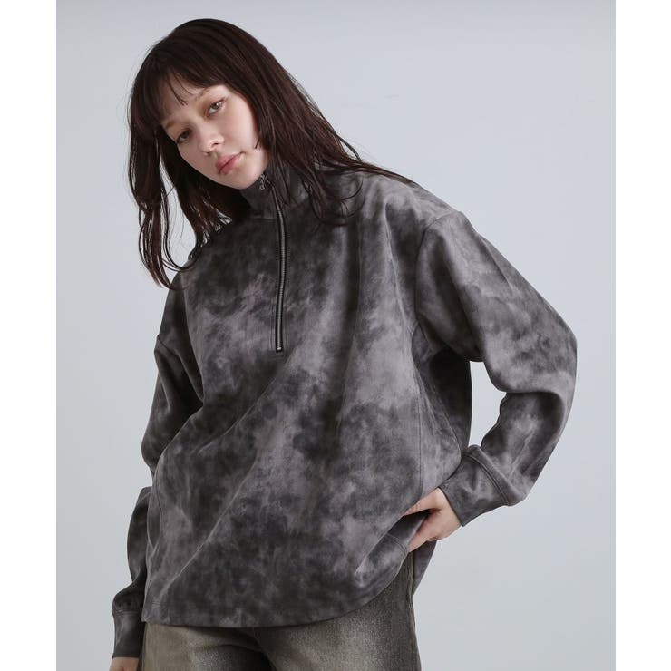 ヴィンテージライクプリント ハーフジッププルオーバー | tk.TAKEO KIKUCHI | 詳細画像19 