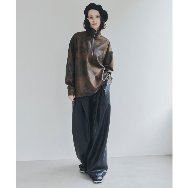 ヴィンテージライクプリント ハーフジッププルオーバー | tk.TAKEO KIKUCHI | 詳細画像47 